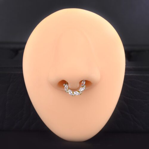 Aro Clicker Titanio G.I 8mm - Mónaco – Piercing Colombia