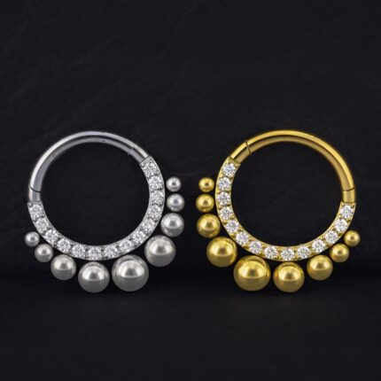 Aro Clicker Titanio G.I 8mm - Helena – Piercing Colombia