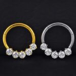 Aro Clicker Titanio G.I 8mm - Coraline – Piercing Colombia