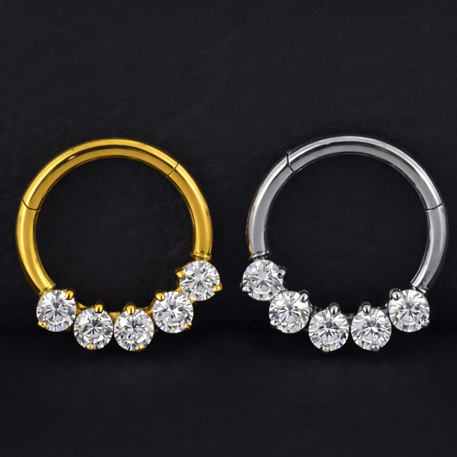 Aro Piercing 7 Aro Clicker Titanio G.I 8mm - Coraline – Piercing Colombia