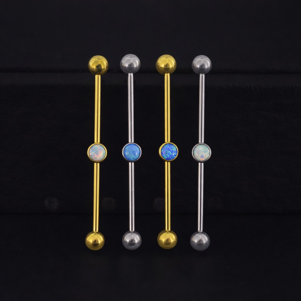 Industrial Opalo Titanio Industrial Ópalo Clásico - Titanio G.I – Piercing Colombia