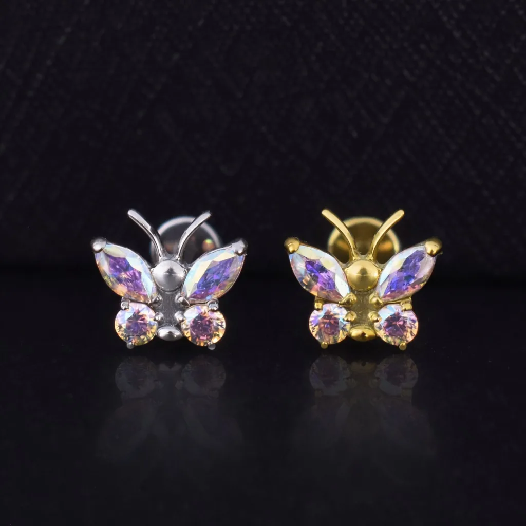Hélix Butterfly - Titanio G.I – Piercing Colombia