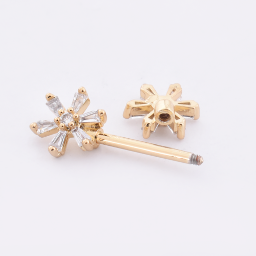 Par Pezonera Astra 14G 14mm – Acero Quirúrgico – Piercing Colombia