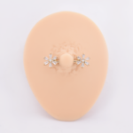 Par Pezonera Astra 14G 14mm – Acero Quirúrgico – Piercing Colombia