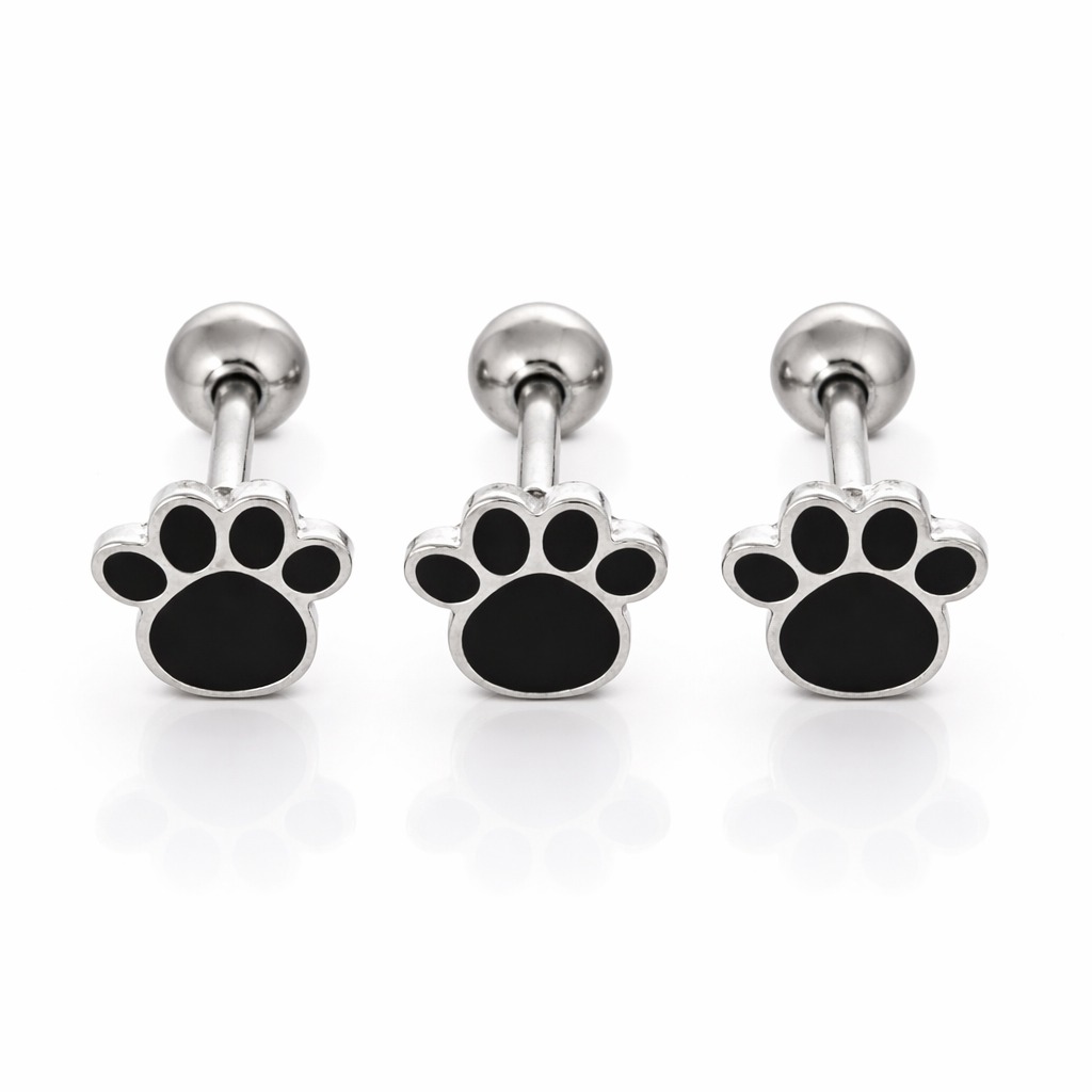 Lengua Piercing Piercing Lengua Huellita 14G 16mm (Acero Quirúrgico) – Piercing Colombia