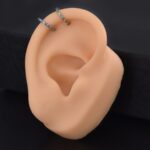 Aro Clicker Blue Shine (16G – 8mm) – Titanio ASTM F136 – Piercing Colombia