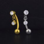 Banana Rook Charm Glow 16G | Titanio ASTM F136 – Piercing Colombia