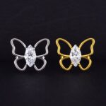 Hélix Butterfly Line (16G - 8mm) - Titanio ASTM F136 – Piercing Colombia