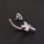 Ombligo Marquise (14G – Barra 10mm) – Titanio ASTM F136 – Piercing Colombia
