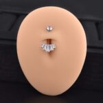 Ombligo Glass (14G – Barra 10mm) – Titanio ASTM F136 – Piercing Colombia
