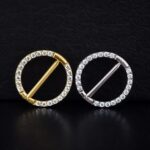 Par Pezones Pavé Circular (14G – 12 mm) – Titanio ASTM F136 – Piercing Colombia