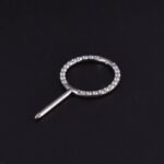 Par Pezones Pavé Circular (14G – 12 mm) – Titanio ASTM F136 – Piercing Colombia