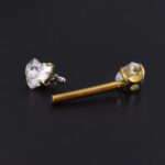 Par Pezonera Heart 14G x 14mm | Titanio ASTM F136 – Piercing Colombia