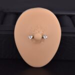 Par Pezonera Heart 14G x 14mm | Titanio ASTM F136 – Piercing Colombia