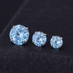 Labret Circón Azul (2.5, 3, 4 mm) – Titanio ASTM F136 – Piercing Colombia