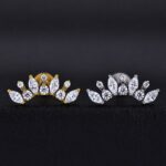 Labret Tiara (16G – 8mm) - Titanio G.I. – Piercing Colombia