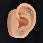 Labret Tiara (16G – 8mm) - Titanio G.I. – Piercing Colombia