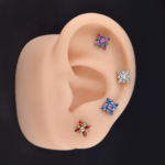 Hélix Cindy Lou (16G – 8mm) – Titanio G.I. – Piercing Colombia