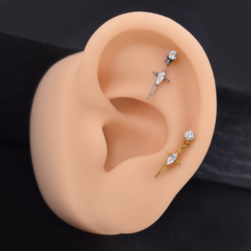 Hélix Evenstar (16G – 8mm) – Titanio G.I. – Piercing Colombia
