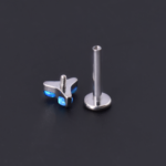 Hélix Ranya Azul (16G – 8mm) – Titanio G.I. – Piercing Colombia