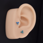 Hélix Ranya Azul (16G – 8mm) – Titanio G.I. – Piercing Colombia