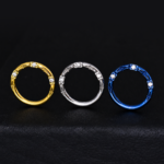 Aro Clicker Artic (16G – 8mm) - Titanio G.I – Piercing Colombia