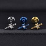 Hélix Sting (16G – 8mm) – Titanio G.I. – Piercing Colombia