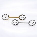 Par Pezoneras Cloud (16G – 16mm) – Acero Quirúrgico – Piercing Colombia