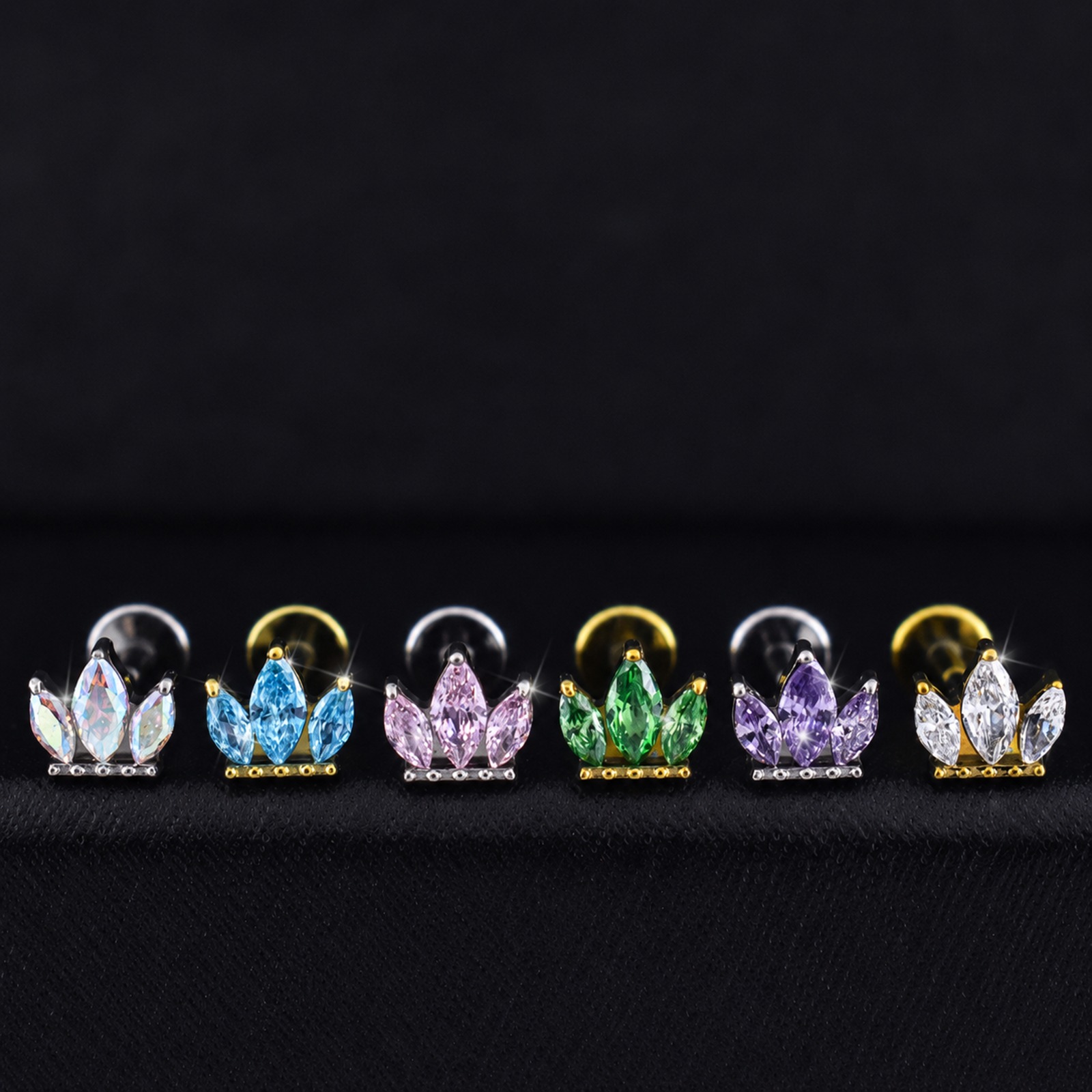 Piercing Titanio Hélix Sienna (16G – 8mm) – Titanio G.I – Piercing Colombia