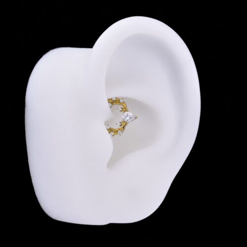 Aro Clicker Gracia (16G – 8mm) – Titanio G.I. – Piercing Colombia