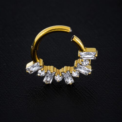Aro Clicker Alessandria (16G – 8mm) – Titanio G.I. – Piercing Colombia