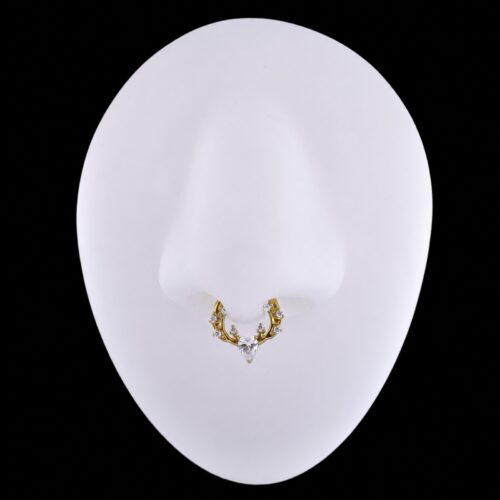 Aro Clicker Gracia (16G – 8mm) – Titanio G.I. – Piercing Colombia
