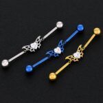 Industrial Fly (14G – 38mm) – Titanio G.I. – Piercing Colombia