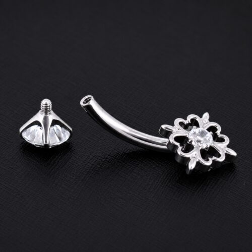 Belly Aura (14G – 10mm) – Titanio G.I. – Piercing Colombia