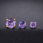 Labret Circón Morado (16G) – Titanio G.I. – Piercing Colombia