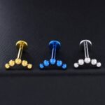 Labret Kleio (16G – 8mm) – Titanio G.I. – Piercing Colombia