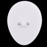 Barbell Básico Bola (14G – 12mm / Bola 4mm) – Titanio G.I. – Piercing Colombia