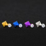 Hélix Cubix (16G – 8mm) – Titanio G.I – Piercing Colombia