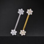 Par Pezonera Lyanna (14G – 16mm) – Titanio G.I. – Piercing Colombia