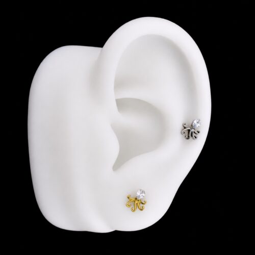 Hélix Octopus (16G – 8mm) – Titanio G.I. – Piercing Colombia