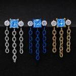 Hélix Cassino Blue (16G – 8mm) – Titanio G.I. – Piercing Colombia