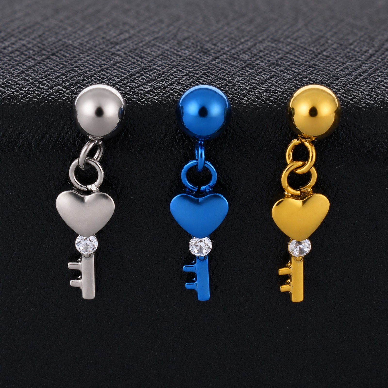 Piercing Titanio Mujer Hélix Key (16G – 8mm) – Titanio G.I. – Piercing Colombia