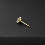 Labret Round Push Pin (16G – 8mm | 2mm / 2.5mm / 3mm) – Titanio G.I. – Piercing Colombia