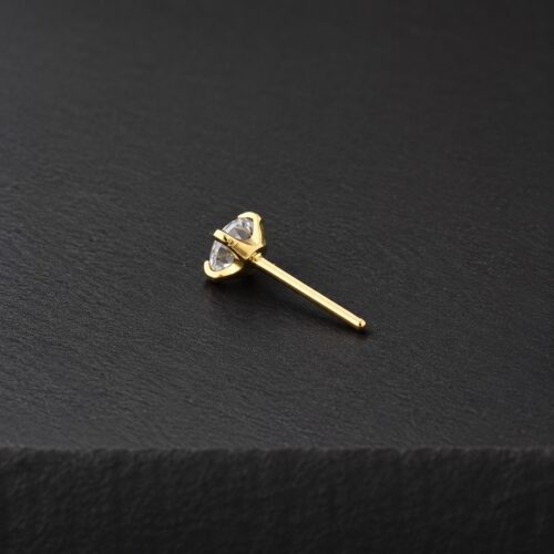 Labret Round Push Pin (16G – 8mm | 2mm / 2.5mm / 3mm) – Titanio G.I. – Piercing Colombia
