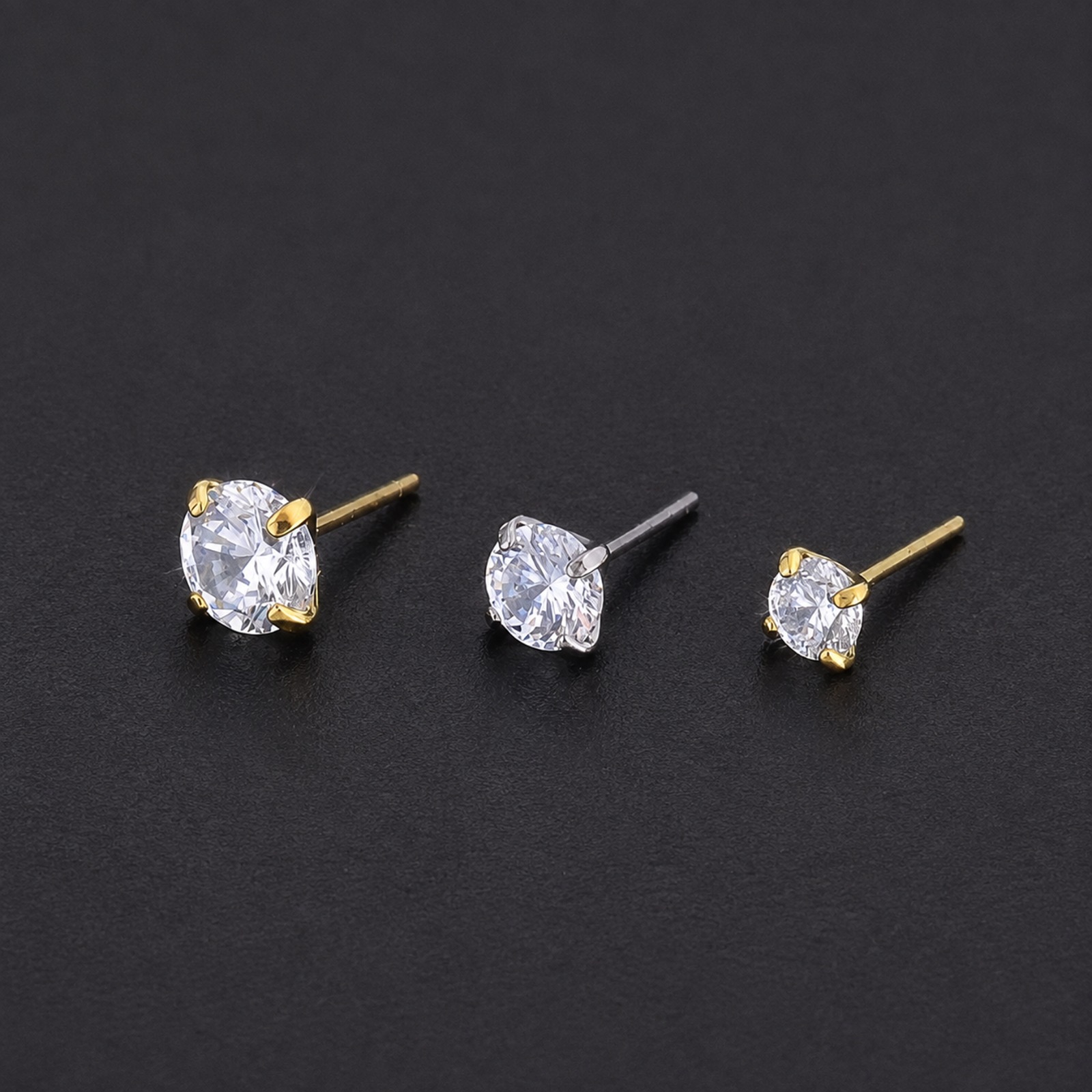 Joya Push Pin (5) Labret Round Push Pin (16G – 8mm | 2mm / 2.5mm / 3mm) – Titanio G.I. – Piercing Colombia
