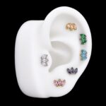 Labret Flotus (16G - 8mm) - Titanio G.I. – Piercing Colombia