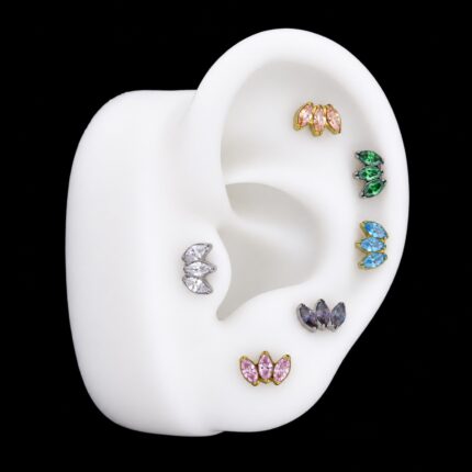 Labret Flotus 16G 8mm en titanio grado implante – Lóbulo Superior