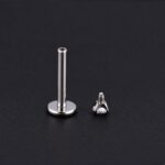 Labret Circón Colores 2mm (16G - 8mm) - Titanio G.I. – Piercing Colombia