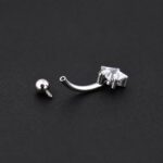 Banana Rook Star Glass (16G – 8mm) – Titanio G.I. – Piercing Colombia