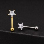 Banana Rook Star Glass (16G – 8mm) – Titanio G.I. – Piercing Colombia